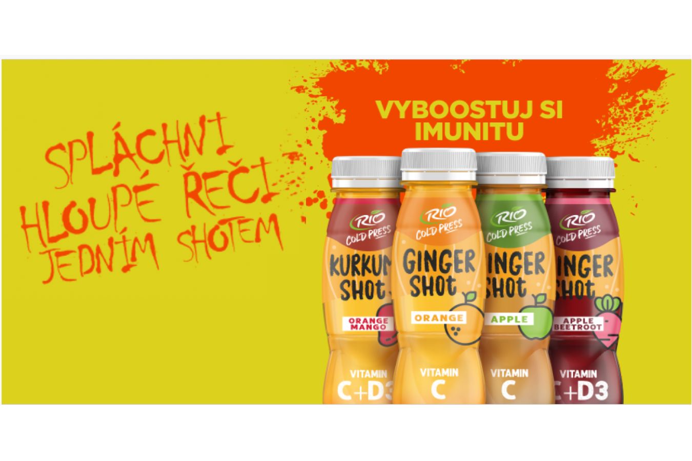 Spláchni hloupé řeči jedním shotem a vyboostuj si imunitu s Rio Cold Press Ginger shoty