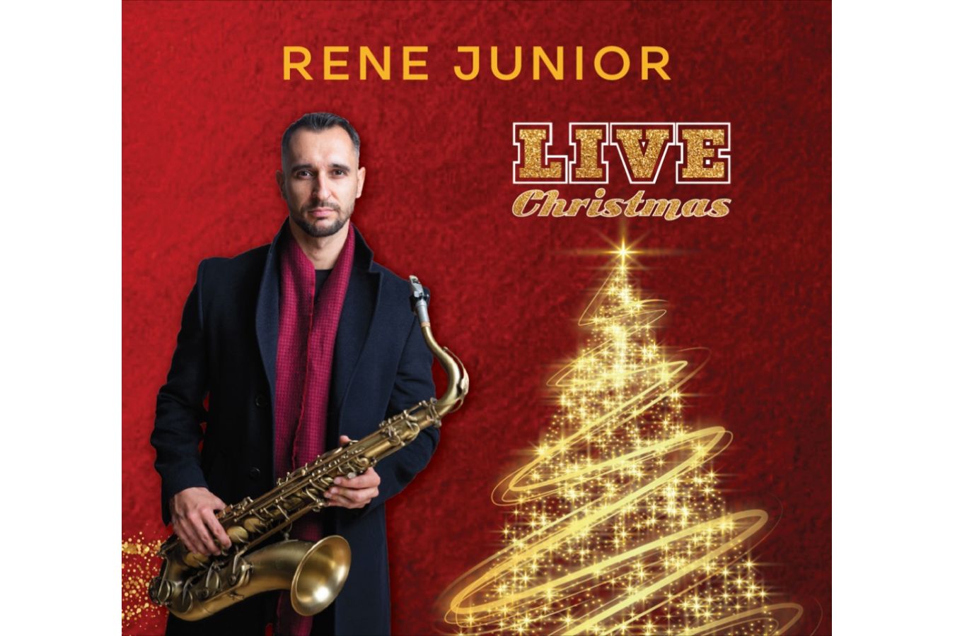 Saxofonista RENÉ JUNIOR vydal LIVE Christmas! Bílé Vánoce nazpíval držitel Thálie PETER PECHA!