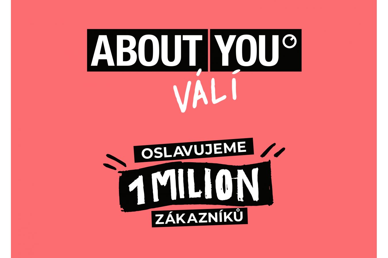 ABOUT YOU slaví 1 milion zákazníků v České republice díky speciální kampani ABOUT YOU VÁLÍ