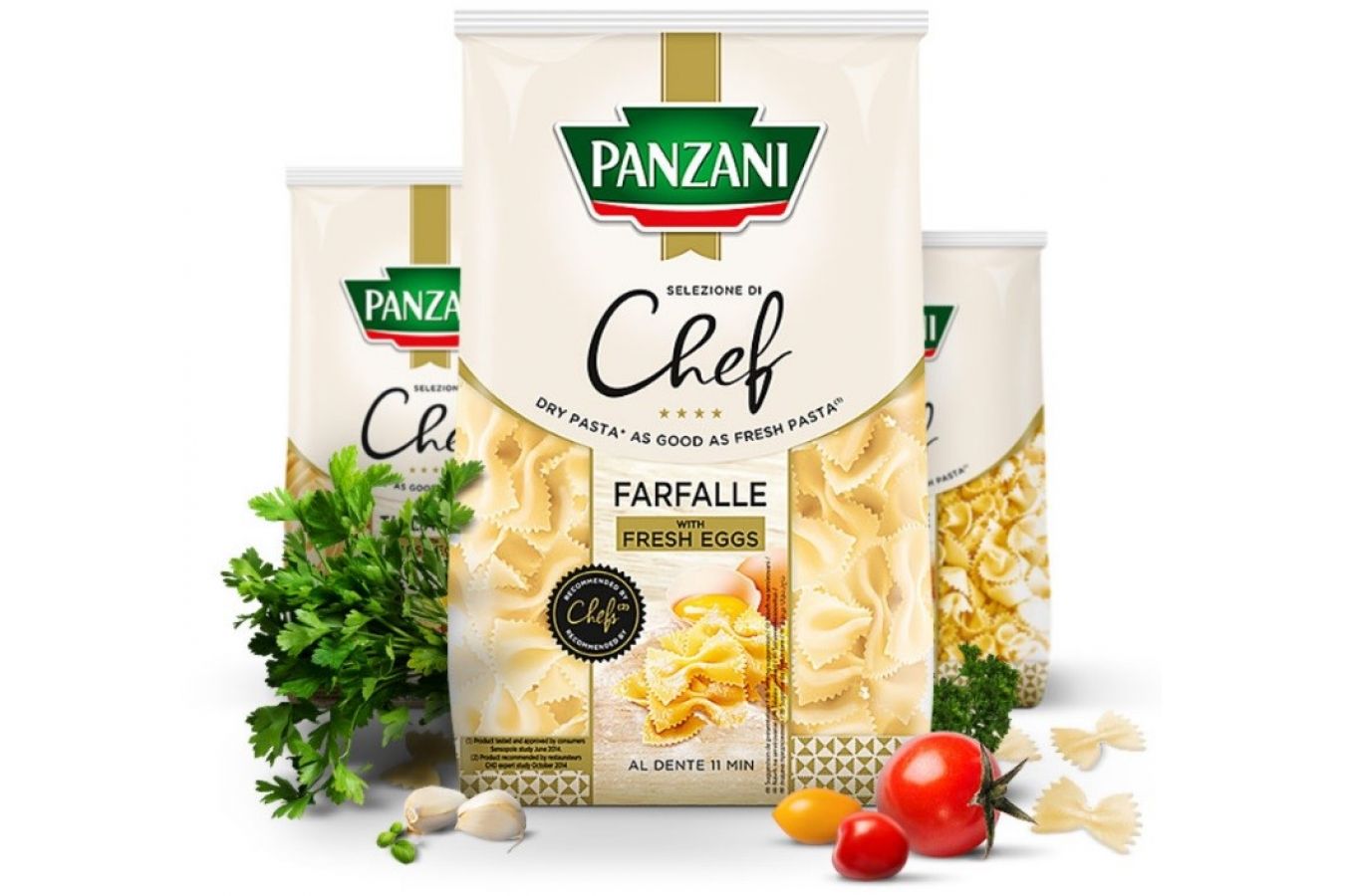 Panzani přichází s prémiovými vaječnými těstovinami Selezione di Chef